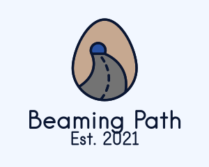 Road Tunnel Egg logo design