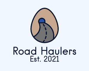 Road Tunnel Egg logo design