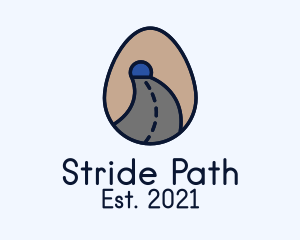 Road Tunnel Egg logo design