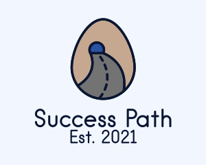 Road Tunnel Egg logo design