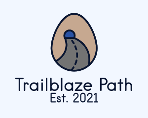 Road Tunnel Egg logo design