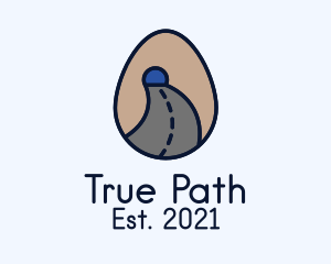 Road Tunnel Egg logo design