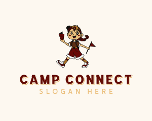 Girl Camp Ranger  logo design