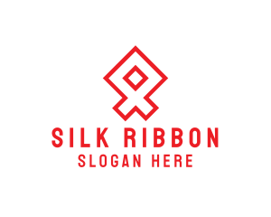 Modern Geometric Ribbon logo