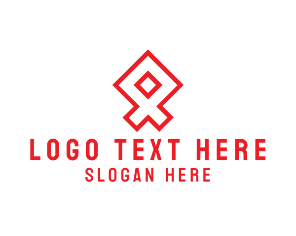 Modern Geometric Ribbon logo