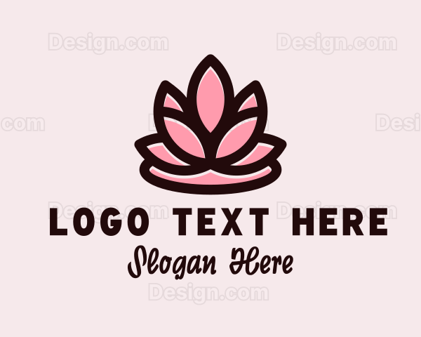 Wellness Zen Flower Logo