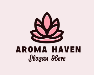 Wellness Zen Flower  logo design