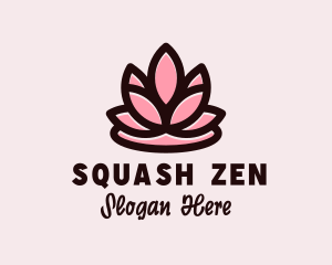 Wellness Zen Flower  logo design