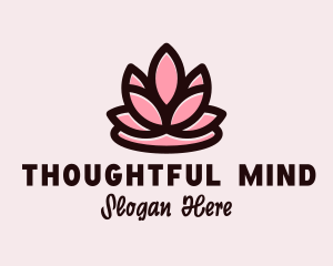 Wellness Zen Flower  logo design