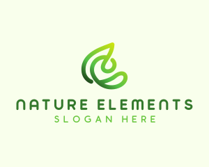 Nature Wellness Leaf logo design