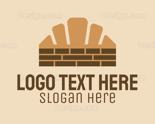 Brown Croissant Brick Logo