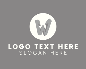 Simple Modern Letter W logo
