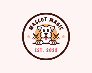 Pet Dog Grooming logo design