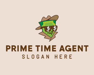 Dollar Man Agent logo design