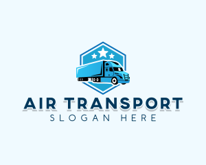 Truck Courier Logistics logo design