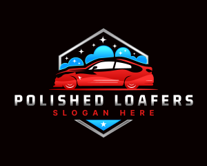 Car Wash Detailing Automotive logo design