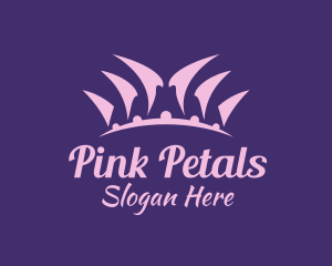 Pink Pageant Crown logo design