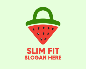 Watermelon Slice Bag logo design