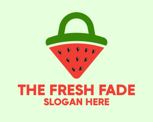 Watermelon Slice Bag logo design