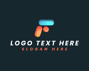 Digital Creative Studio Letter F logo