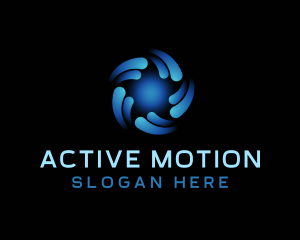 Motion AI Digital logo design