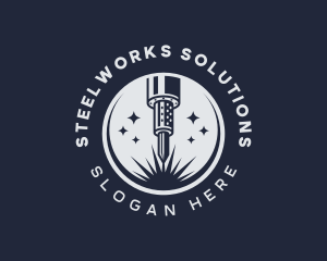 Industrial Metalworks Welding logo design