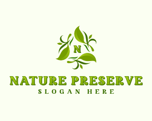 Natural Herbal Garden logo design