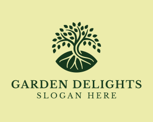 Natural Mangrove Tree logo design