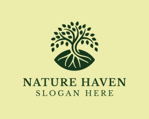 Natural Mangrove Tree logo design