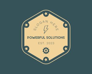 Lightning Electrical Mechanic logo design