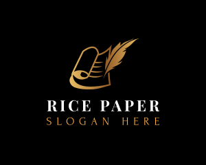 Notary Quill Pen logo design