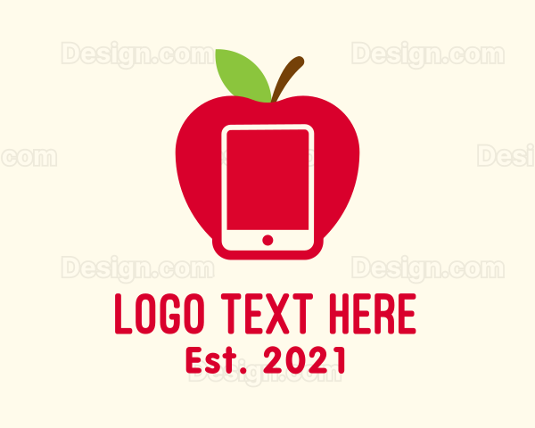 Apple Screen Tablet Logo