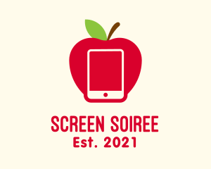 Apple Screen Tablet logo design