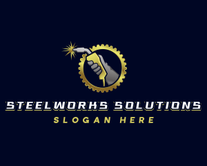 Mechanical Welding Fabrication logo design