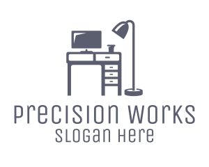 Gray Desk Office logo design