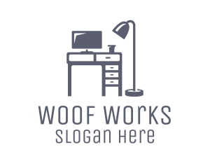 Gray Desk Office logo design