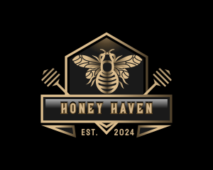 Honey Bee Apiary logo design