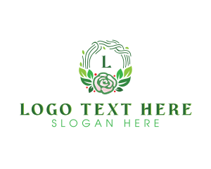 Natural Floral Wedding Wreath  logo