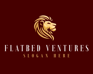 Golden Lion Animal logo design