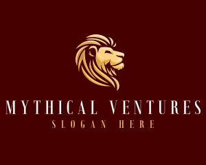 Golden Lion Animal logo design