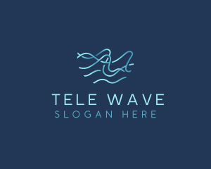 Wave Water Movement logo design