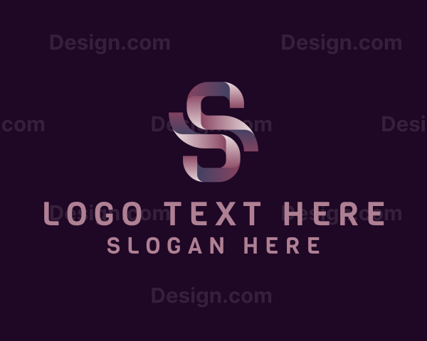 Modern Ribbon Letter S Business Logo