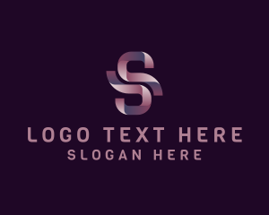 Modern Ribbon Letter S Business logo