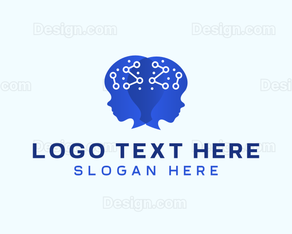 Ai Brain Idea Logo