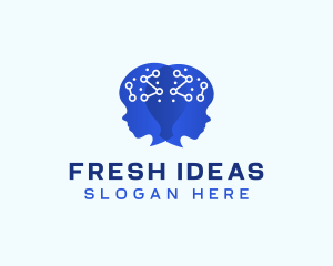 Ai Brain Idea logo design