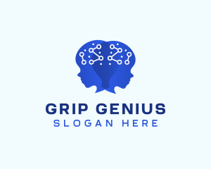 Ai Brain Idea logo design