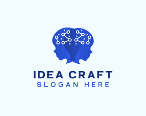 Ai Brain Idea logo design