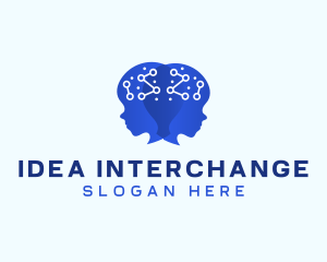 Ai Brain Idea logo design