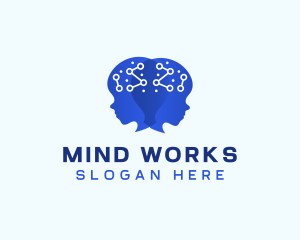 Ai Brain Idea logo design