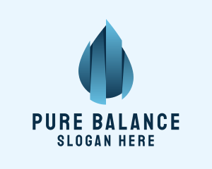 Pure Sanitizer Liquid logo design